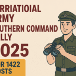 Territorial Army Southern Command Rally Recruitment 2025 for 1422 Posts Apply Online.
