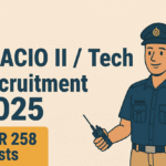 IB ACIO II/ Tech Recruitment 2025 for 258 Posts Apply Online.