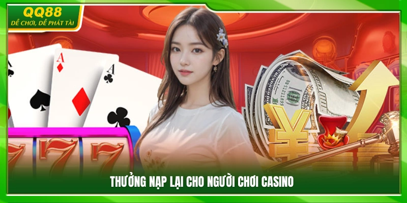 Ưu đãi nạp lại dành riêng cho người chơi casino
